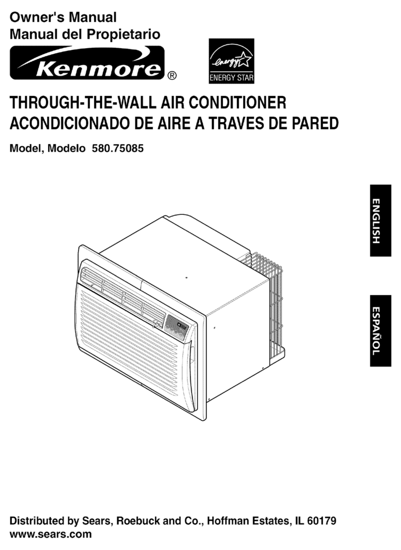 Kenmore 75085 8,000 User manual