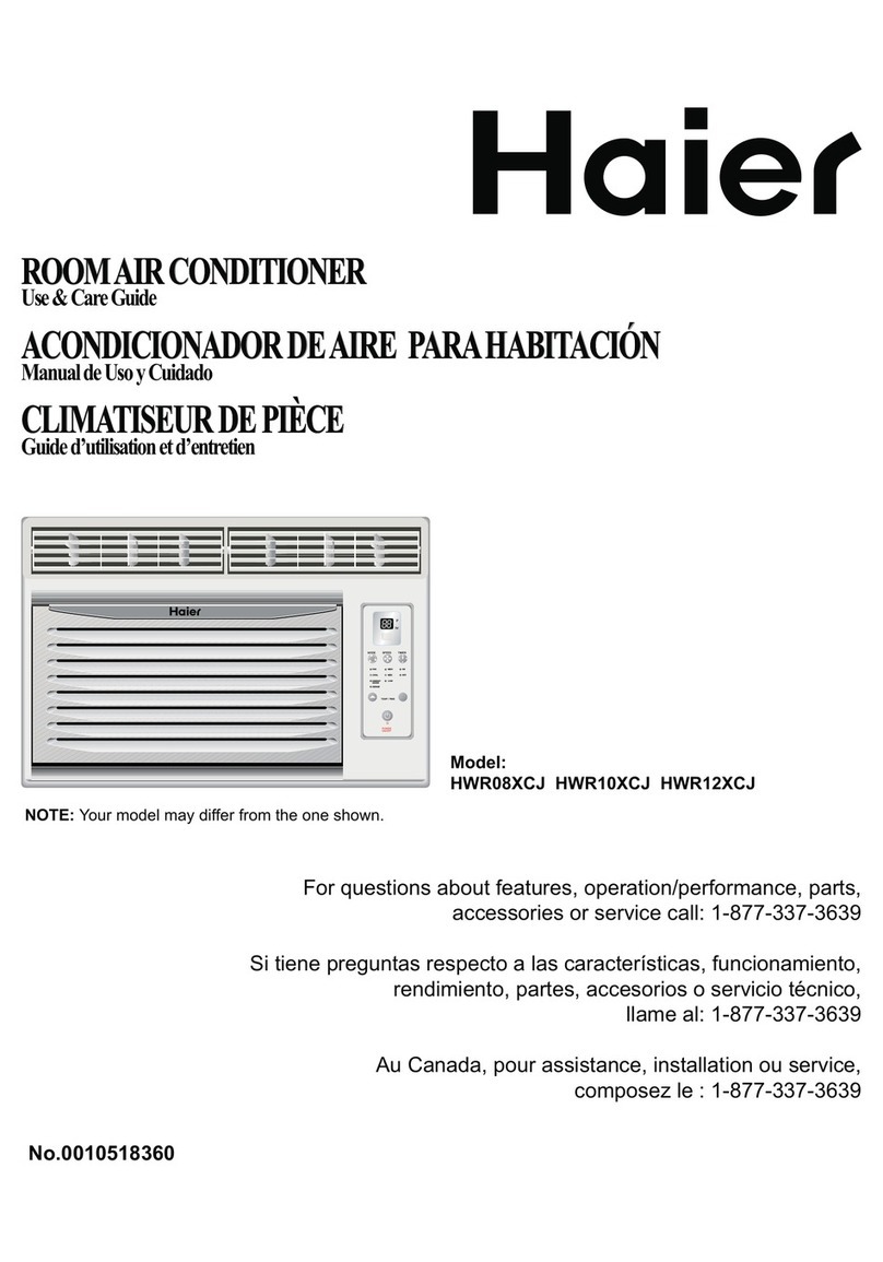 Haier HWR08XCJ User manual