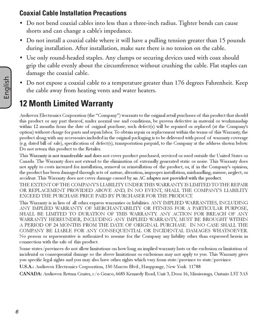 RCA ANT1650R Use and maintenance manual