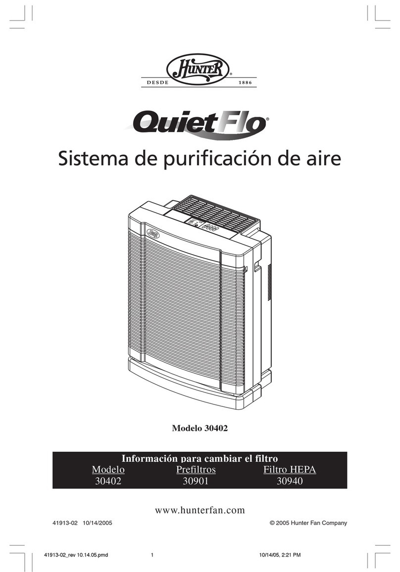 Hunter QuietFLO 30402 User manual