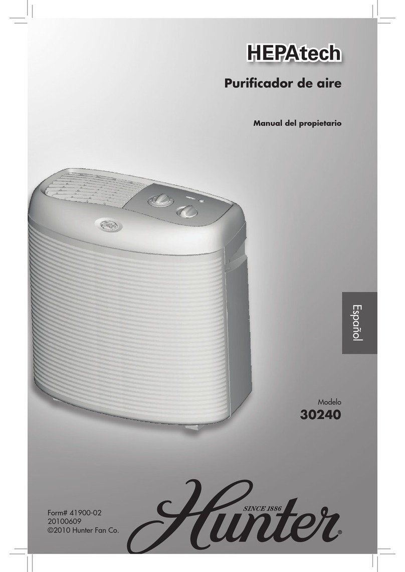 Hunter HEPAtech 30240 User manual