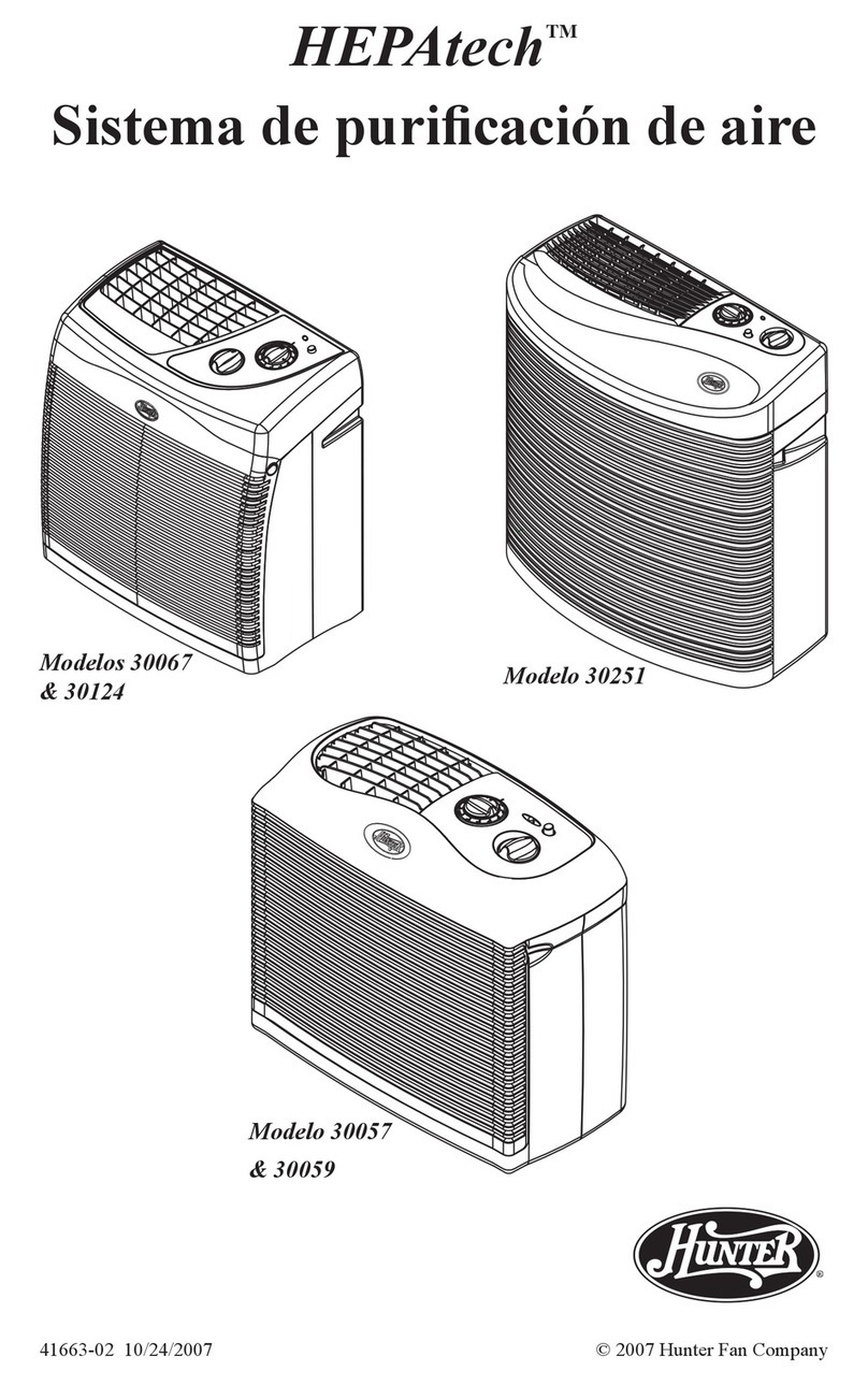 Hunter HEPAtech 30057 User manual