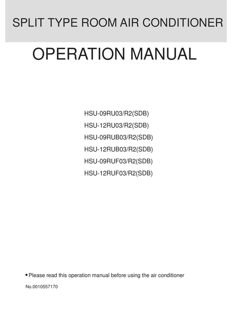 Haier HSU-09RUF03 User manual Haier HSU-09RUF03 User manual