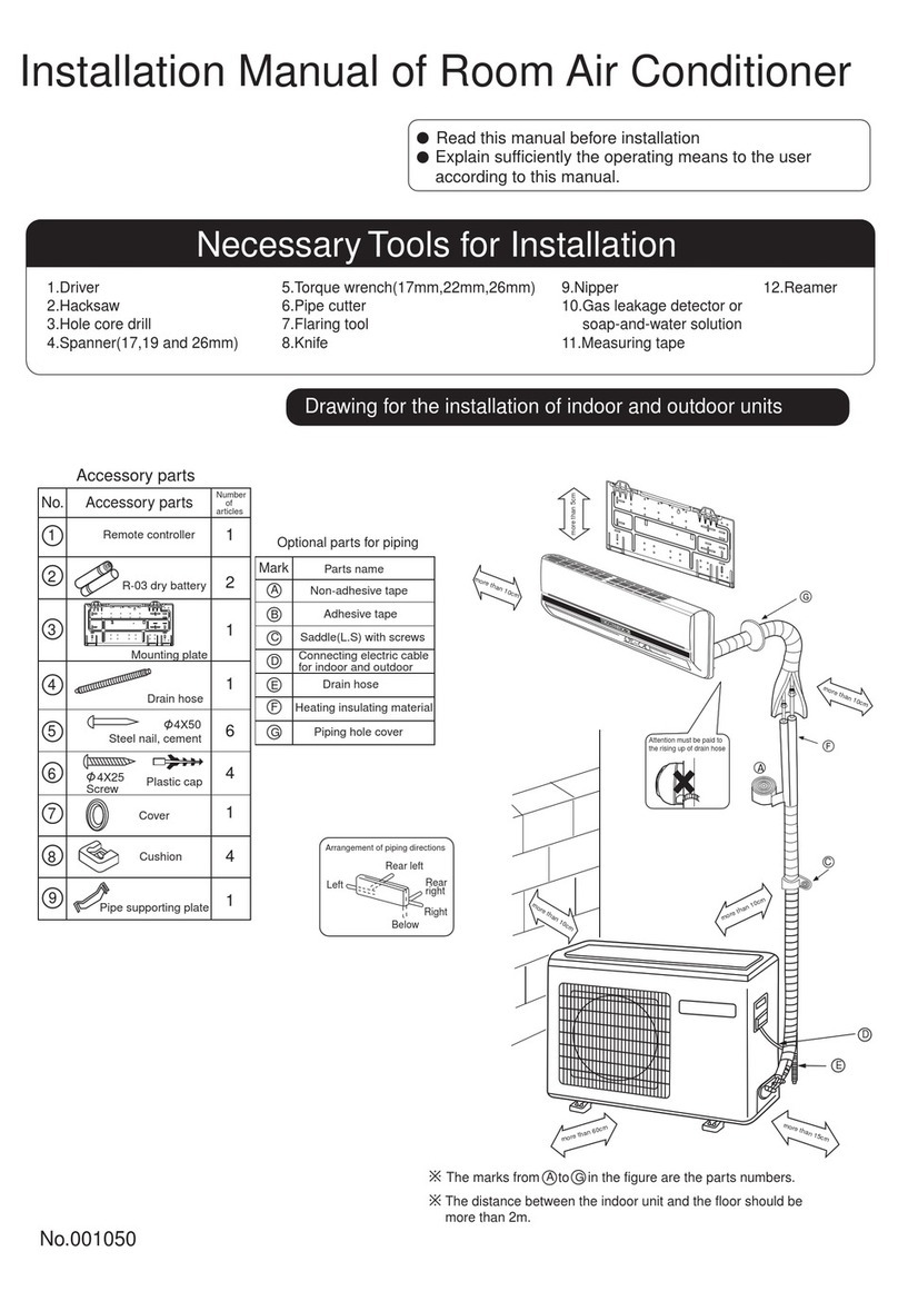 Haier HSU-09LH13 installation manual Haier HSU-09LH13 installation manual