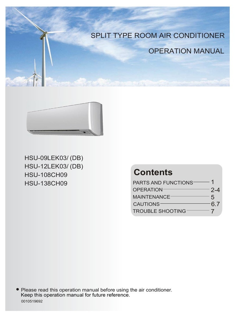 Haier HSU-09LEK03/ (DB) User manual Haier HSU-09LEK03/ (DB) User manual