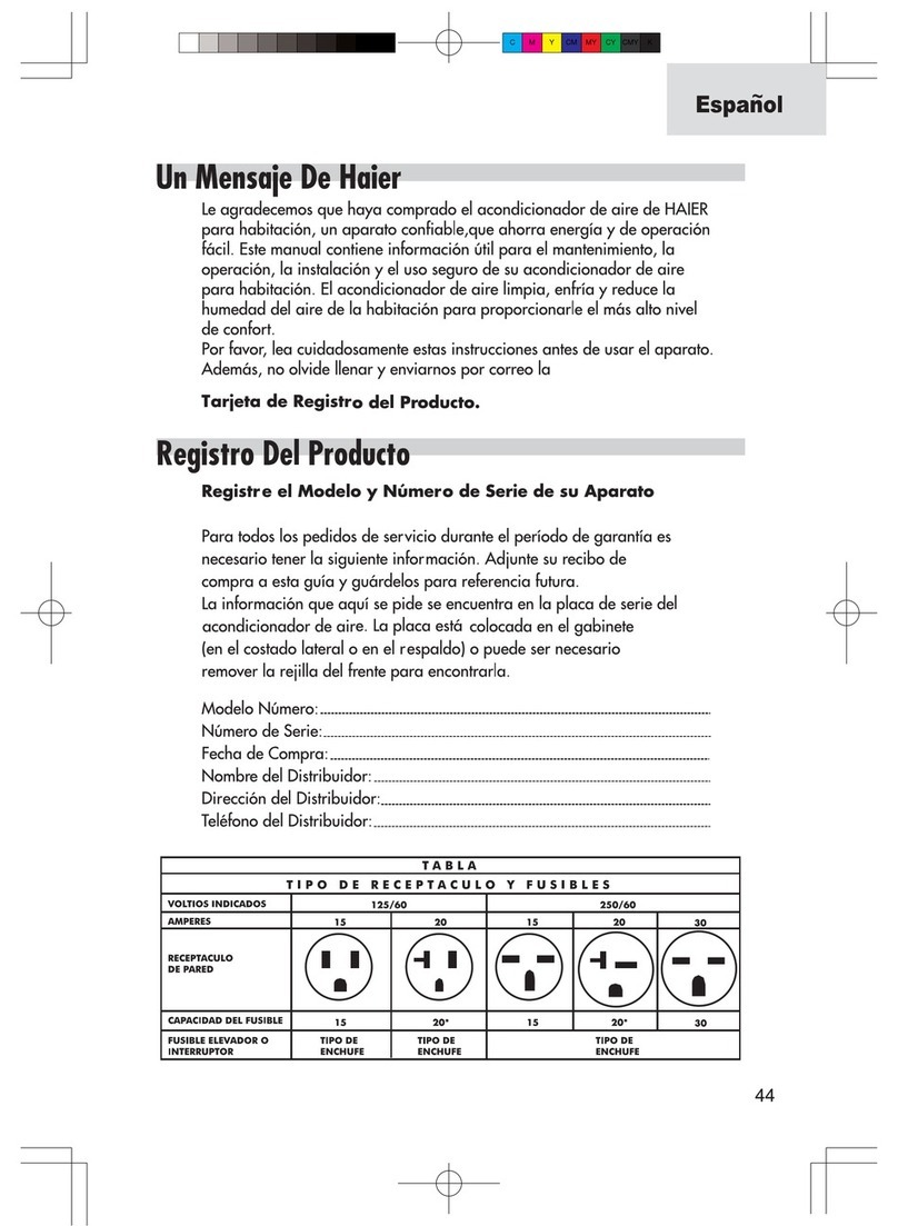 Haier ESA3069 6,000 10.7 User manual