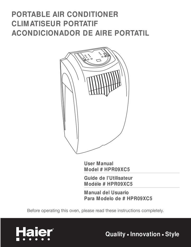 Haier HPR09XC5 - 9,000 BTU Portable Air... User manual