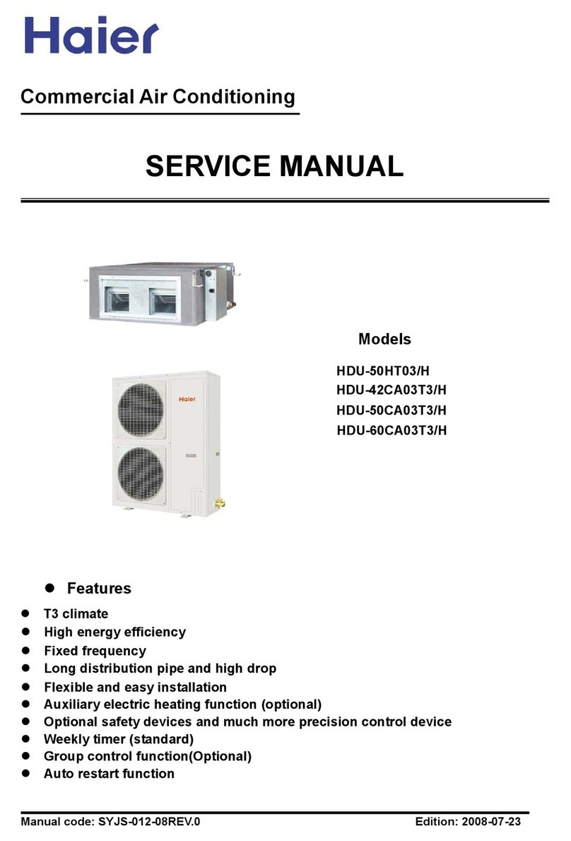 Haier HDU-60CA03T3 User manual
