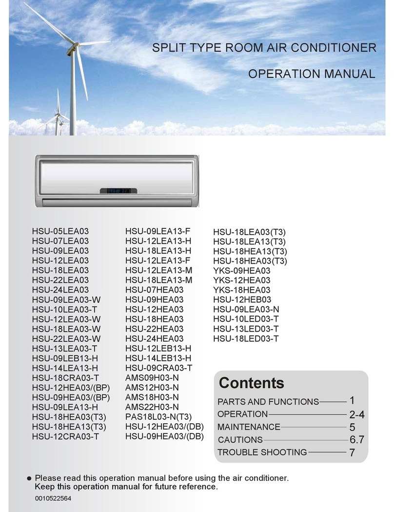 Haier HSU-24LEA03 User manual Haier HSU-24LEA03 User manual
