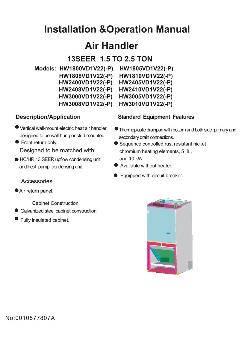 Haier HW1800VD1V22-P Installation & operation manual
