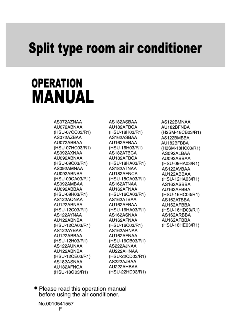 Haier HSU-16CA03 User manual Haier HSU-16CA03 User manual