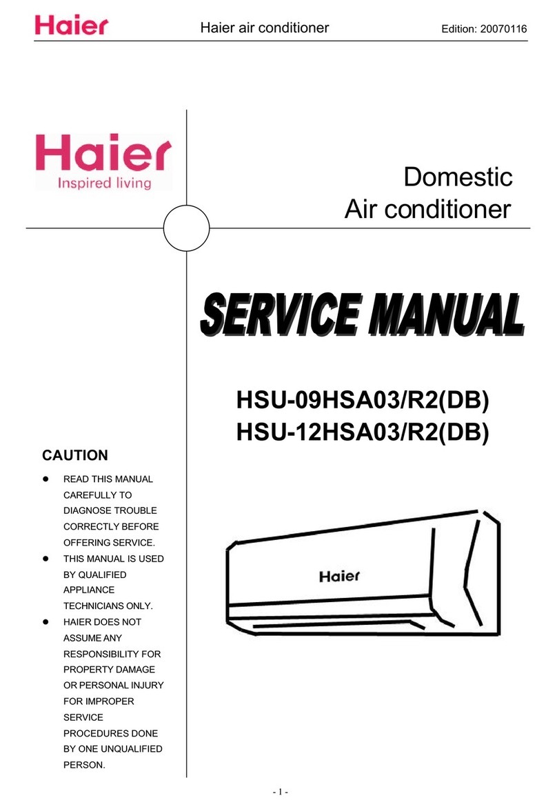 Haier HSU-12HSA03 User manual