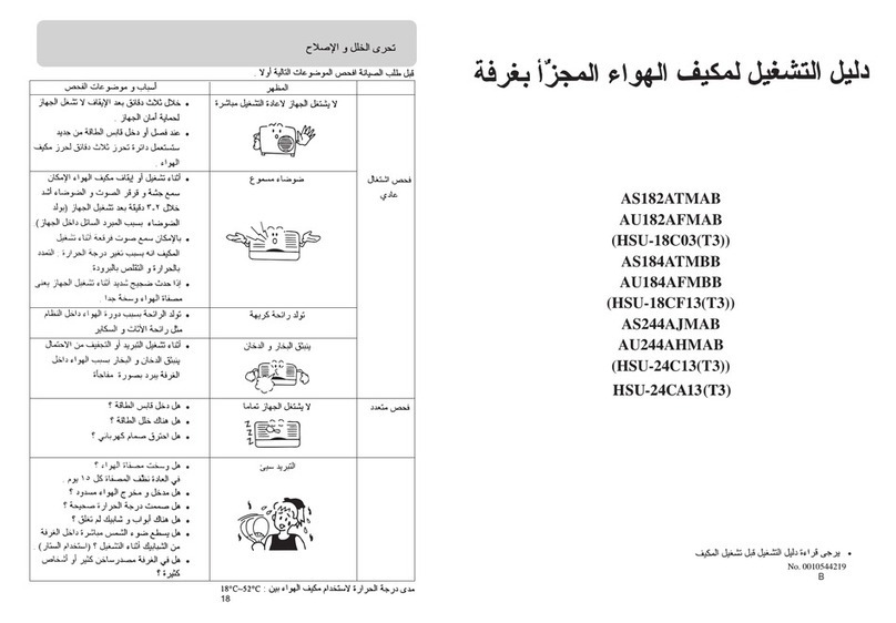 Haier HSU-18CF13 User manual