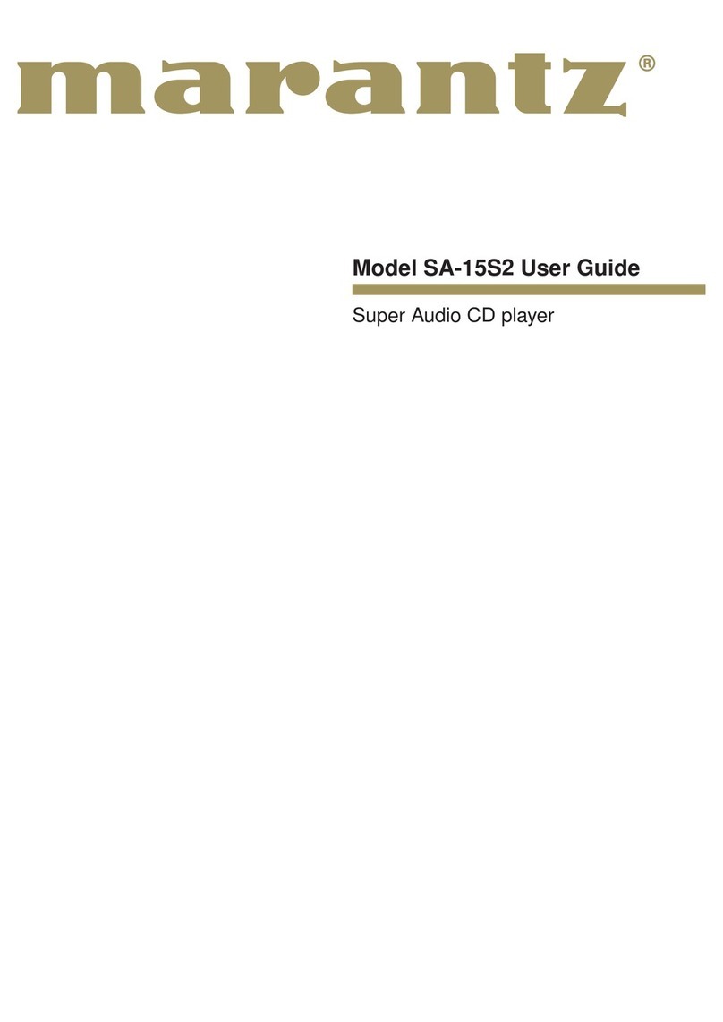 Marantz SA-15S2 User guide