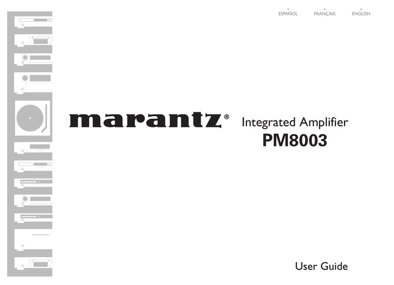Marantz PM8003 Quick start guide
