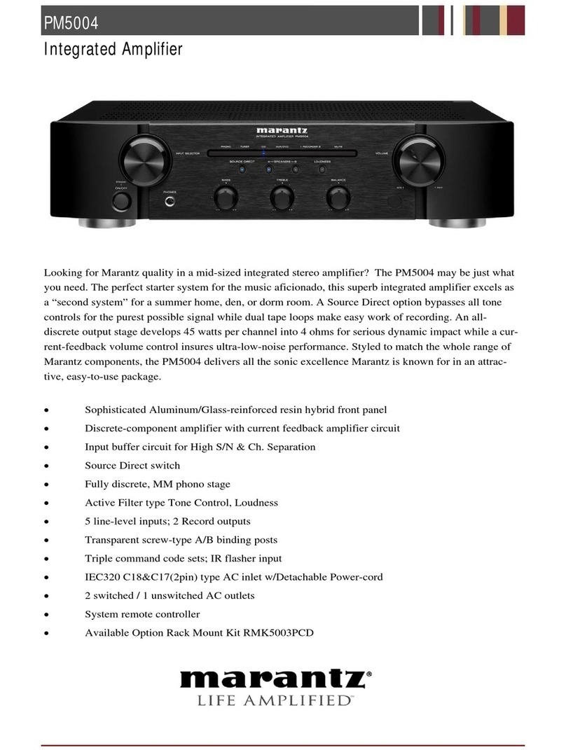 Marantz PM5004 User manual Marantz PM5004 User manual