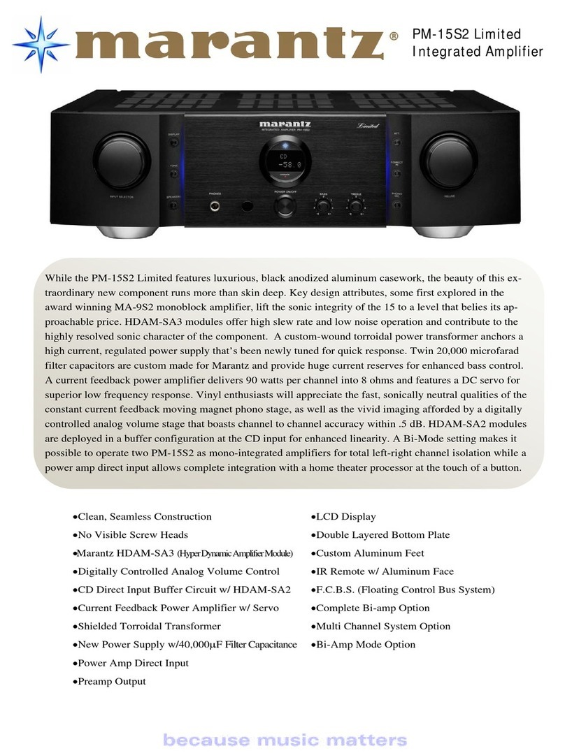 Marantz PM-15S2B Limited Product information