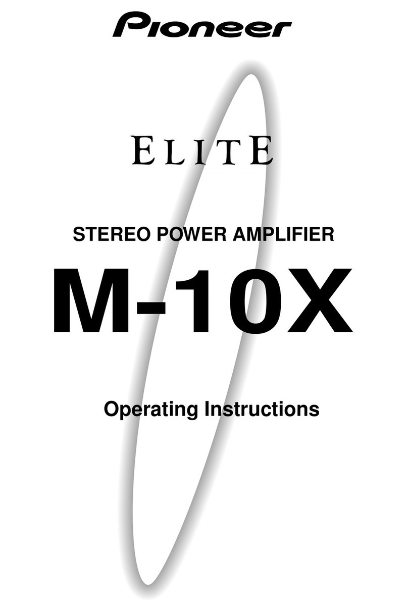 Pioneer Elite M-10X User manual
