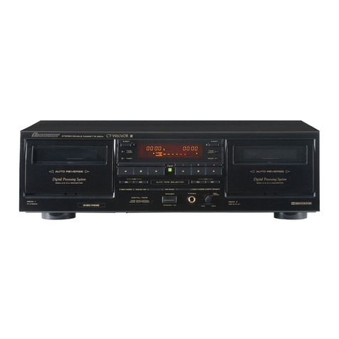 Pioneer CT-W616DR operating instructions