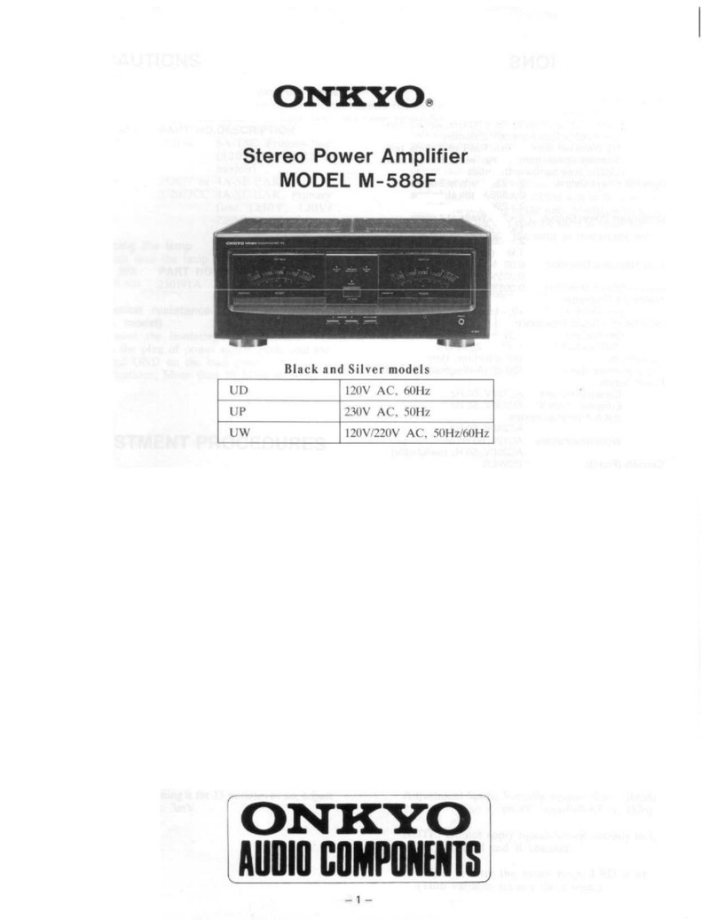 Onkyo M-588F Connecting guide