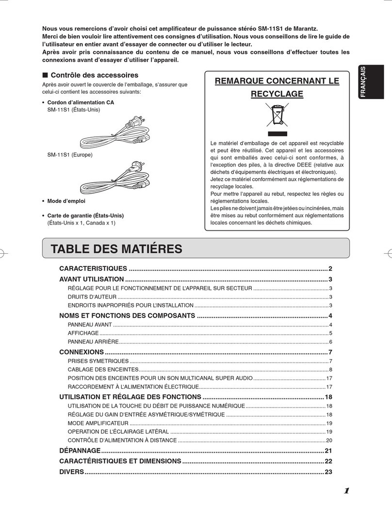 Marantz SM-11S1 Mode d'emploi