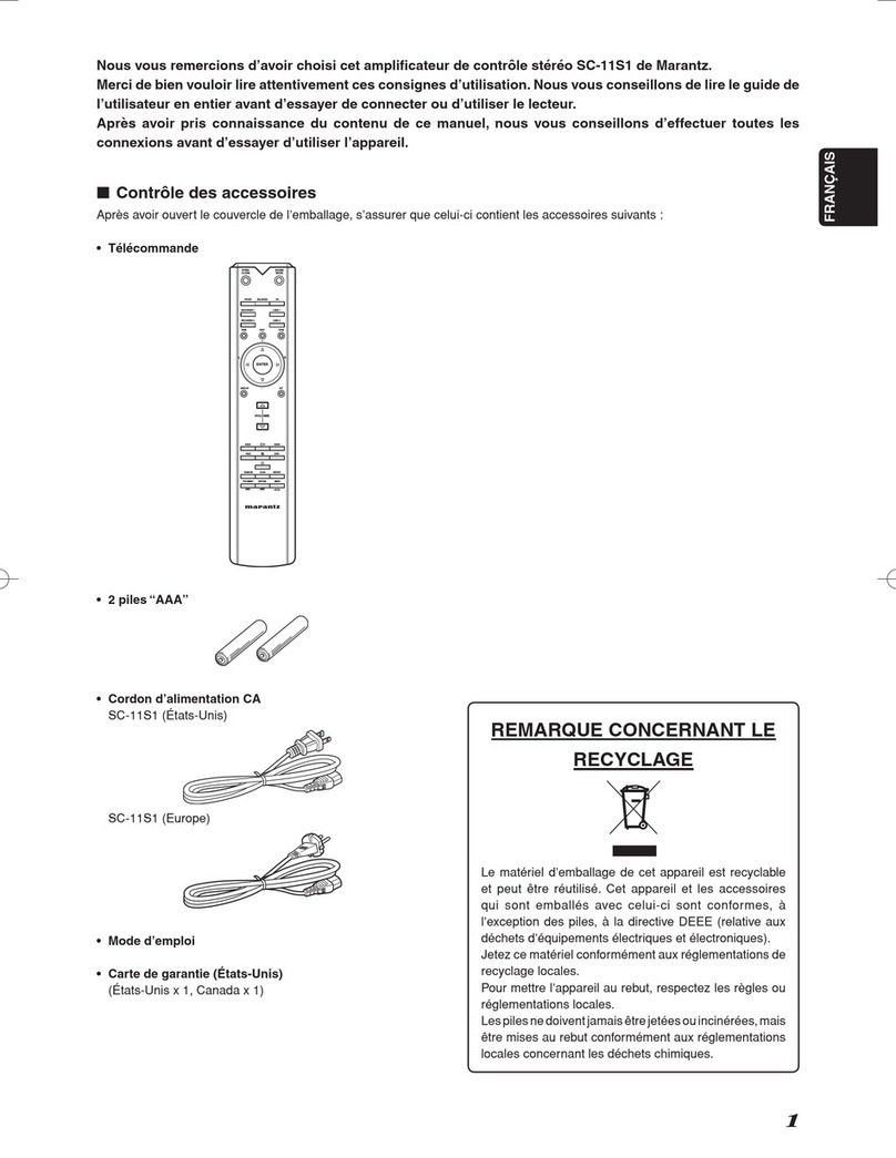 Marantz SC-11S1 User manual