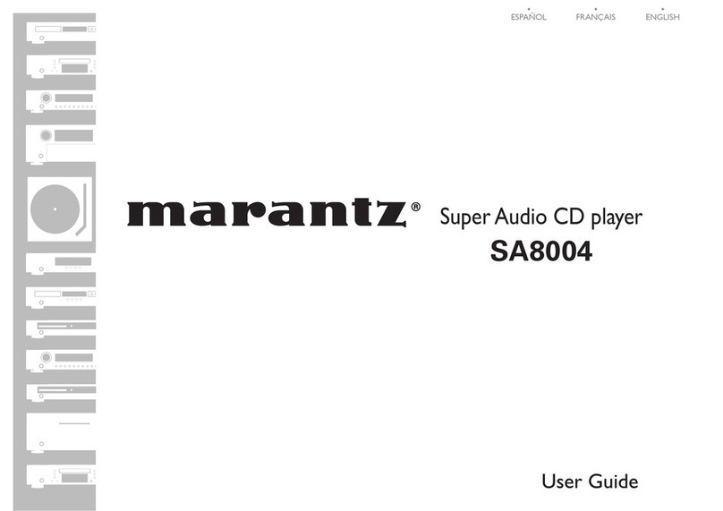 Marantz SA8004 User manual