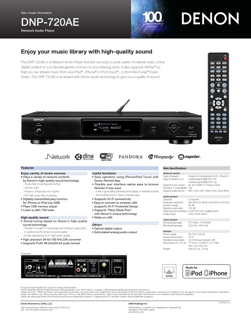 Denon DNP-720AE User manual