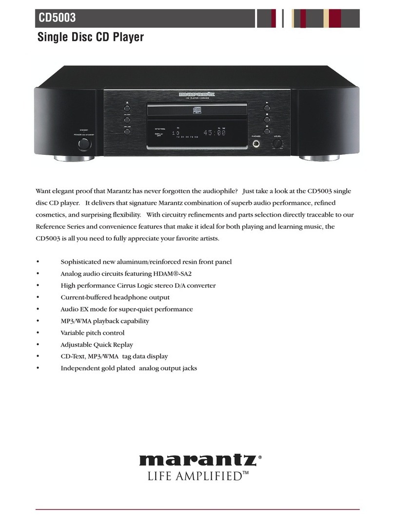 Marantz CD5003 User manual