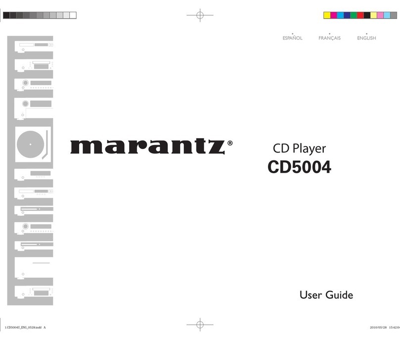 Marantz CD5004 User manual Marantz CD5004 User manual