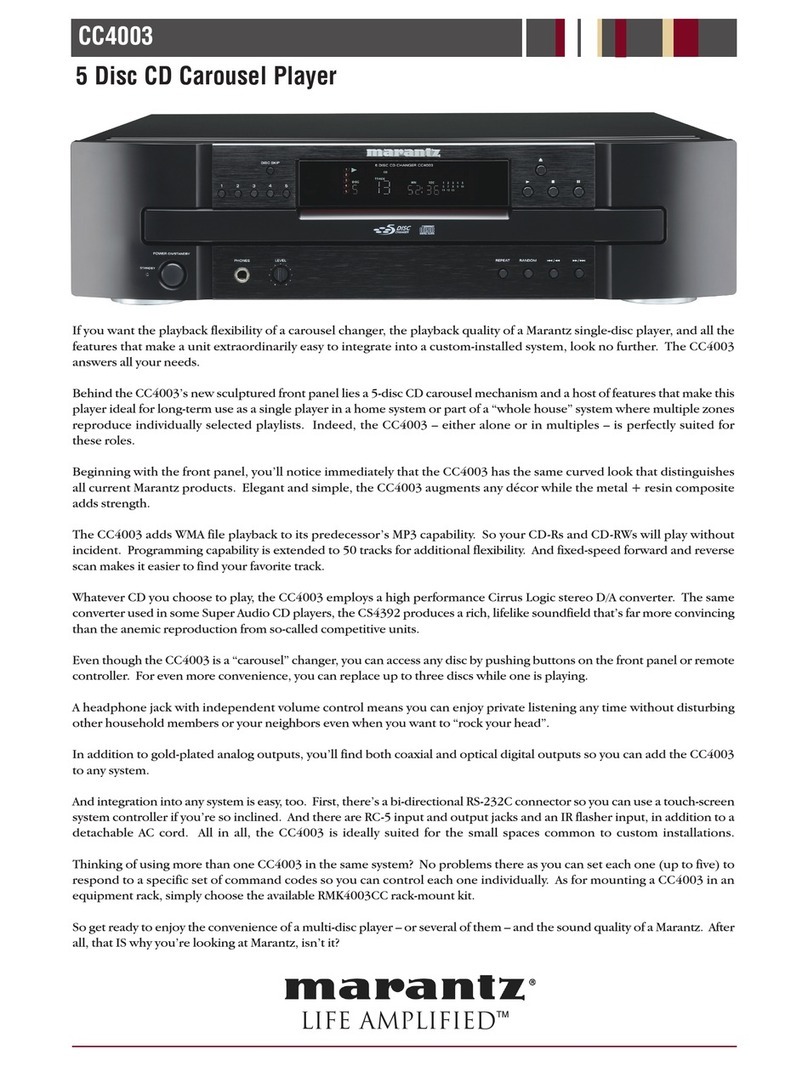 Marantz CC4003 User manual