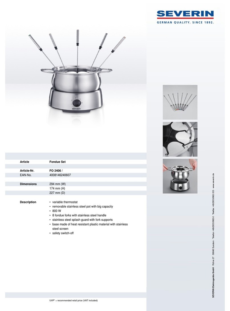 SEVERIN FO 2406 Dimensions