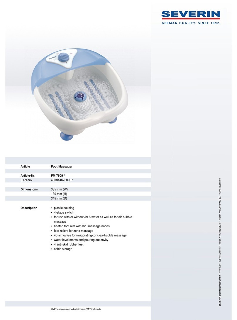 SEVERIN FM 7609 Dimensions SEVERIN FM 7609 Dimensions