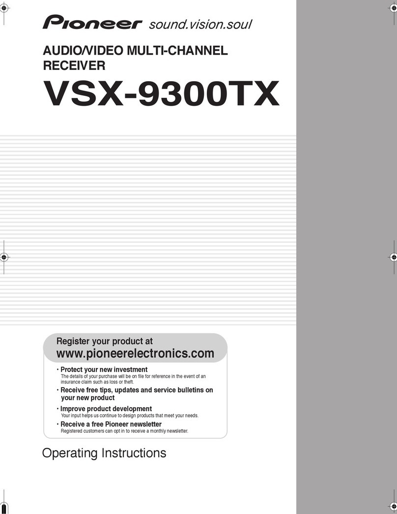Pioneer VSX-9300TX operating instructions