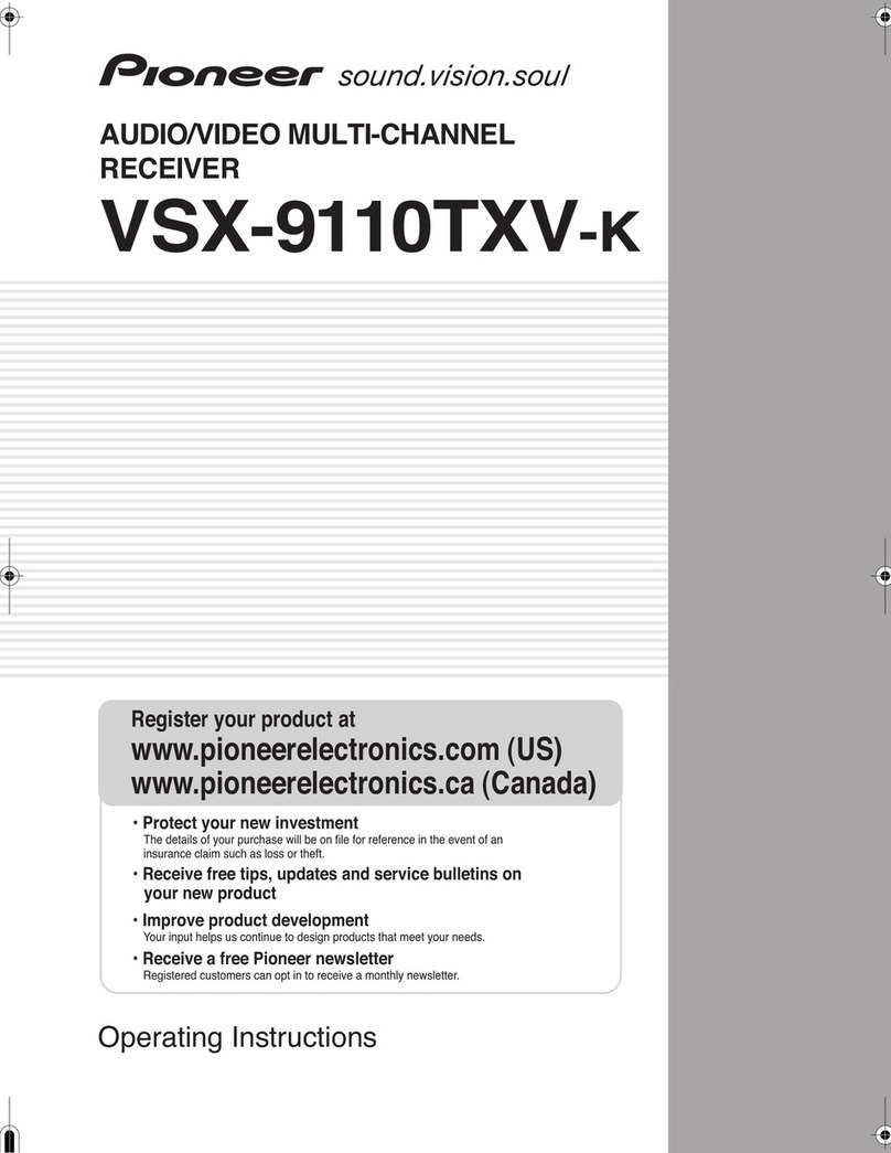 Pioneer VSX-9110TXV operating instructions