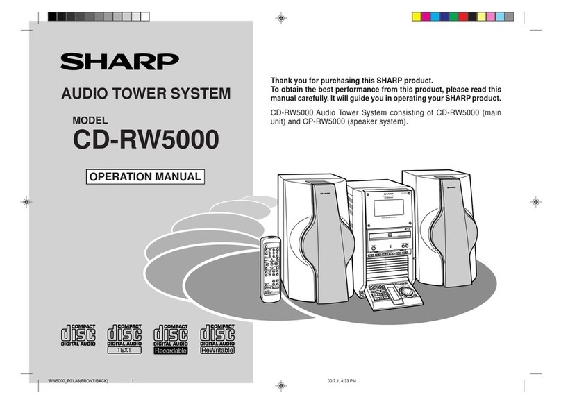 Sharp CD-RW5000 User manual