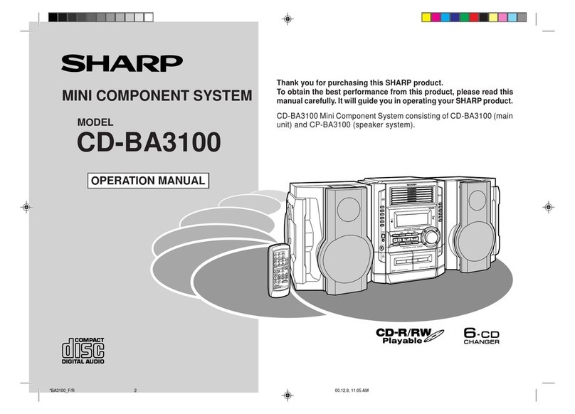 Sharp CD-BA3100 User manual Sharp CD-BA3100 User manual