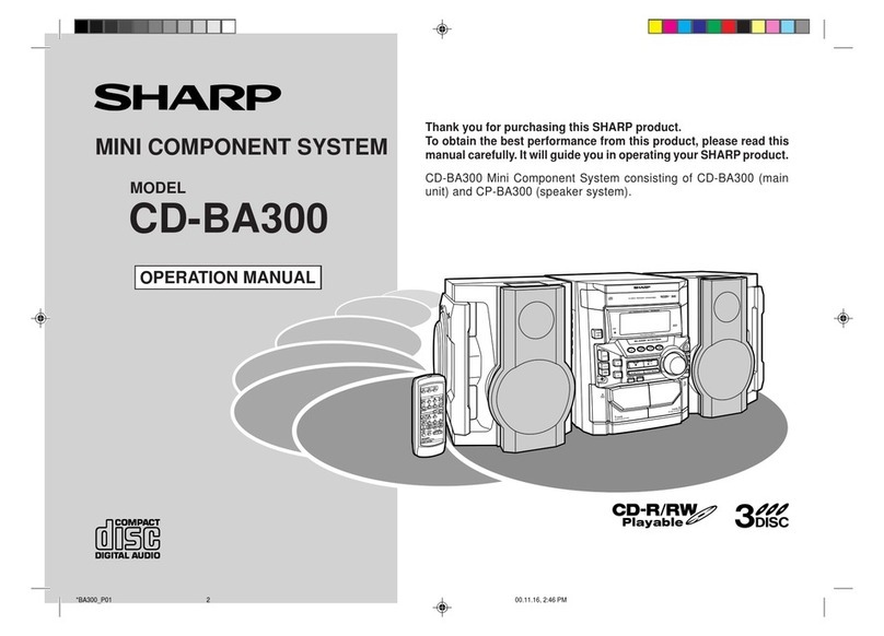 Sharp CD-BA300 User manual