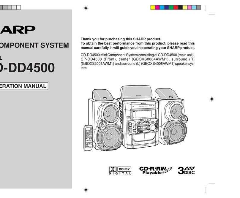 Sharp CD-DD4500 User manual Sharp CD-DD4500 User manual