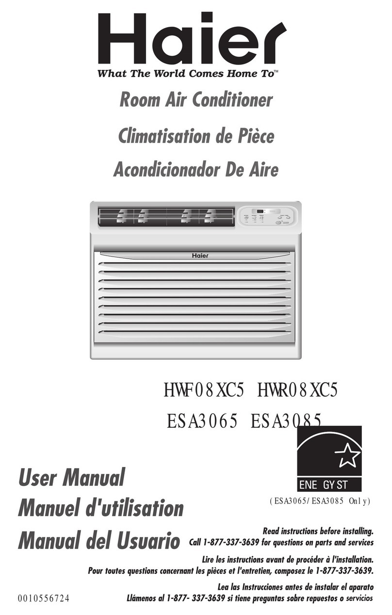 Haier HWR08XC1 User manual