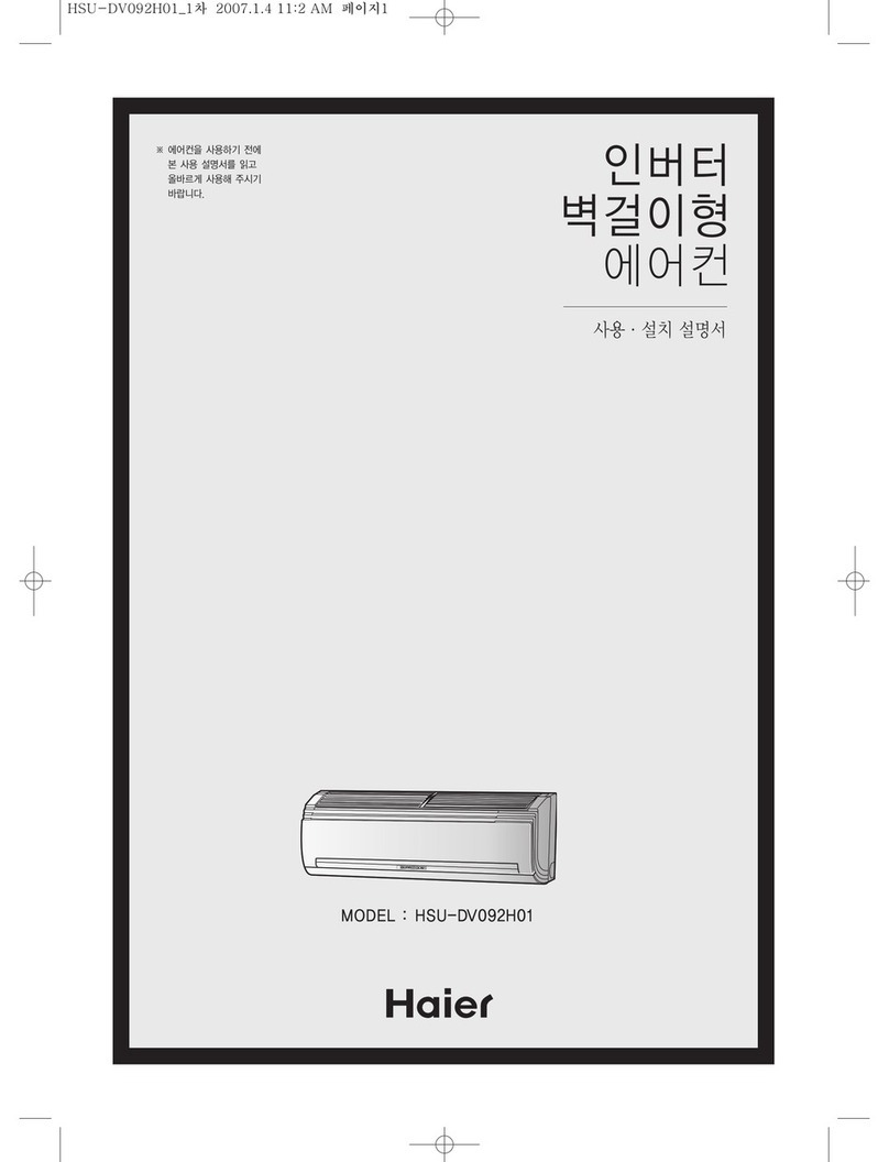 Haier HSU-12HV13 User manual Haier HSU-12HV13 User manual