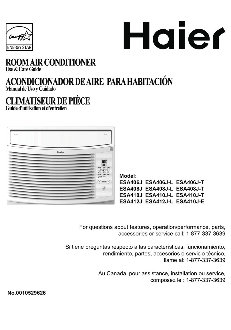 Haier ESA412J-115V User manual