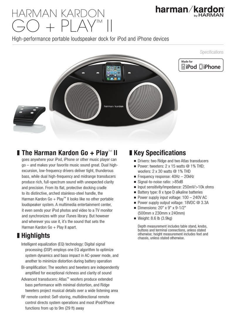 Harman Kardon Go + Play II Specifications