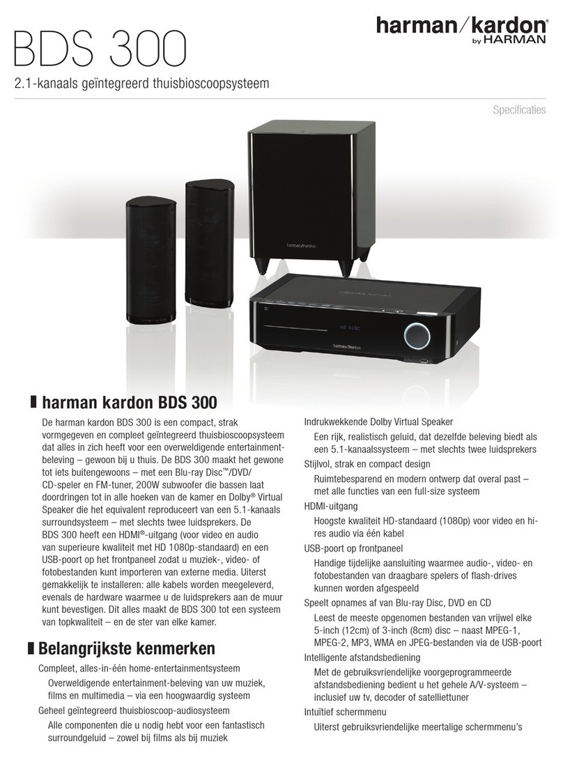 Harman Kardon BDS 300 Specificaties
