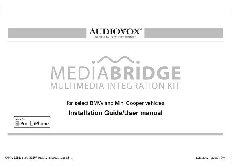 Audiovox MINI Install guide & user manual