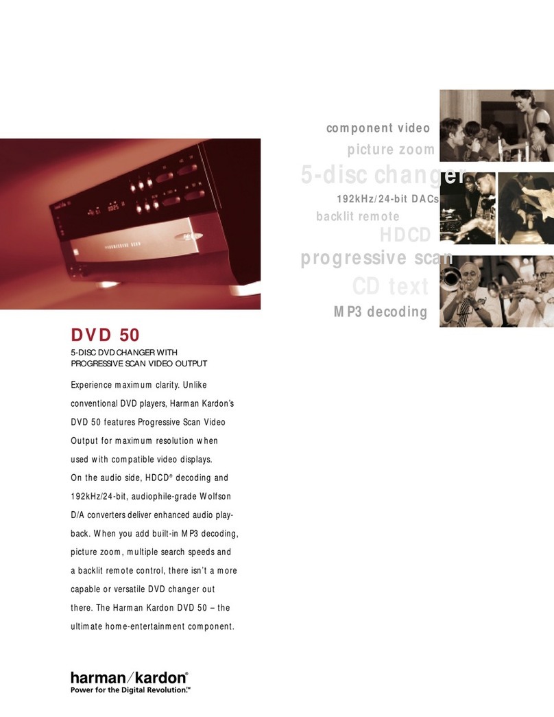 Harman Kardon DVD 50 User manual