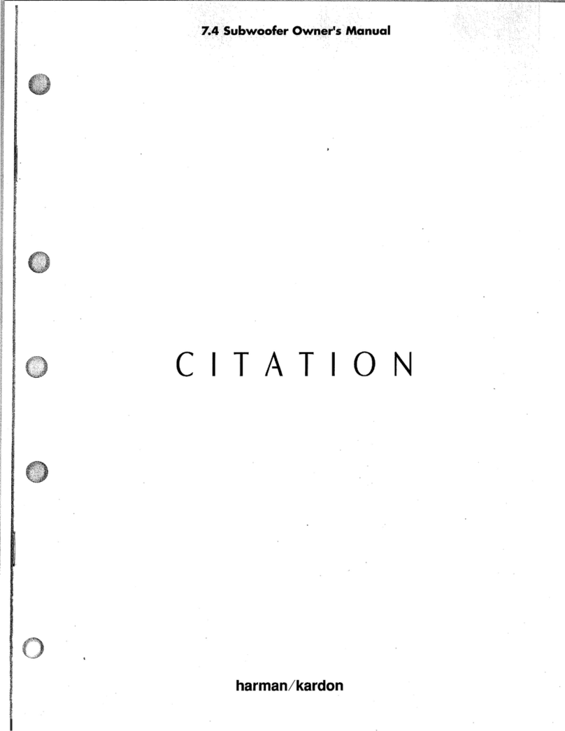 Harman Kardon CITATION 7.4 User manual