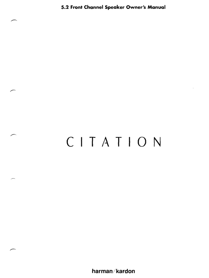 Harman Kardon CITATION 5.2 owner's manual