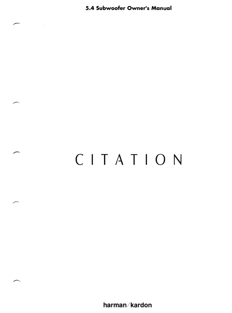Harman Kardon CITATION 5.4 owner's manual