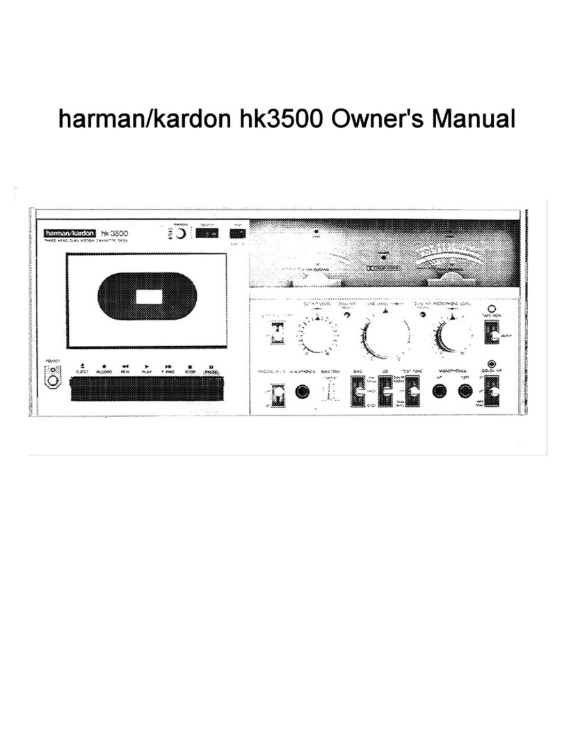 Harman Kardon HK3500 owner's manual